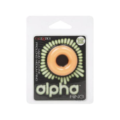 Alpha Liquid Silicone Glow In The Dark Prolong Cock Ring - Medium