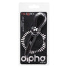 Alpha Liquid Silicone Lasso Cock Ring - Black