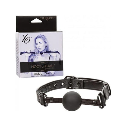 Nocturnal Collection Silicone Ball Gag - Black