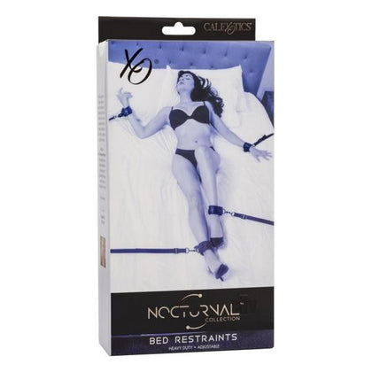 Nocturnal Collection Adjustable Bed Restraints - Black