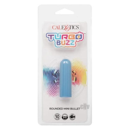 Turbo Buzz Rounded Mini Bullet Stimulator - Blue