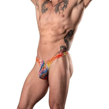 Male Power Your Lace Or Mine Bong Thong Multicolor S/m