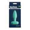 Techno Prism App-controlled Vibrating And Rotating Plug Teal