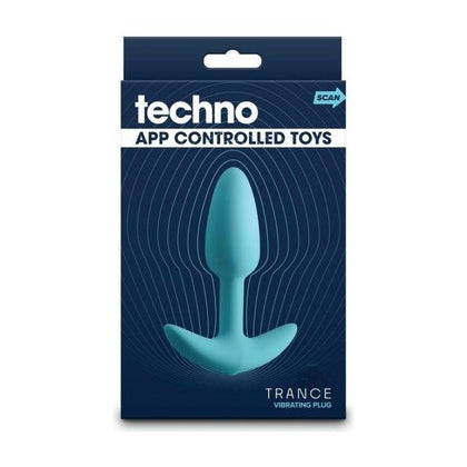 Techno Trance App-controlled Vibrating Plug With Remote Blue