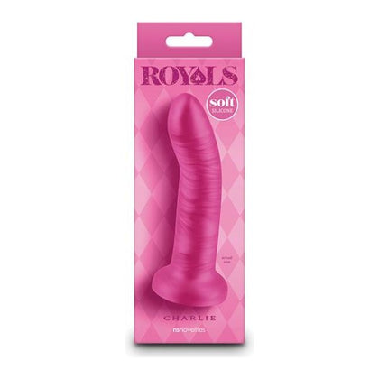 Royals Charlie 5 In. Metallic Curved Dildo Pink