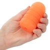 Pop Sock Ribbed Masturbator - Orange