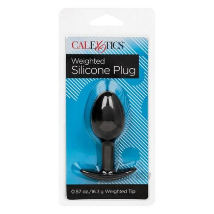 Weighted Silicone Anal Plug - Black