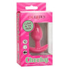 Cheeky Glow In The Dark Vibrating Butt Plug - Pink