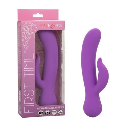 First Time Rechargeable Pleaser Vibrator - Purple