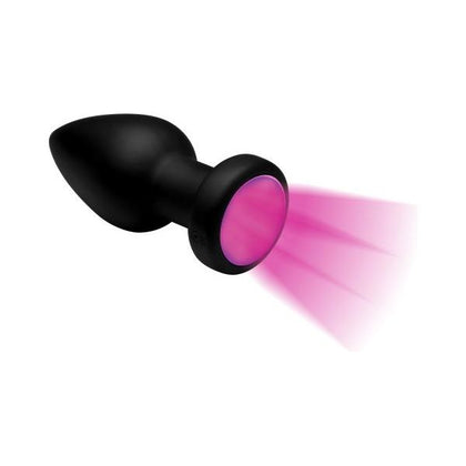 Booty Sparks Silicone Vibrating LED Anal Plug Small Black