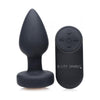 Booty Sparks Silicone Vibrating LED Anal Plug Small Black