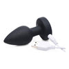 Booty Sparks Silicone Vibrating LED Anal Plug Small Black