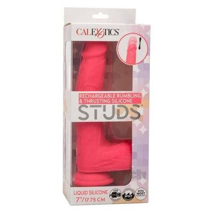 Silicone Studs Rechargeable Rumbling & Thrusting Vibrator