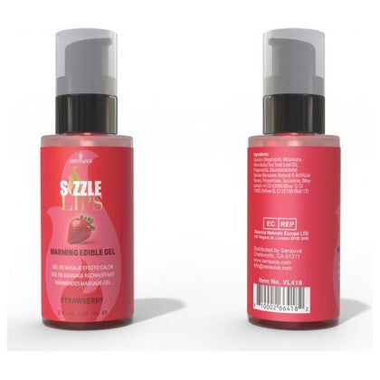 Sizzle Lips Warming Gel Strawberry 2 Oz