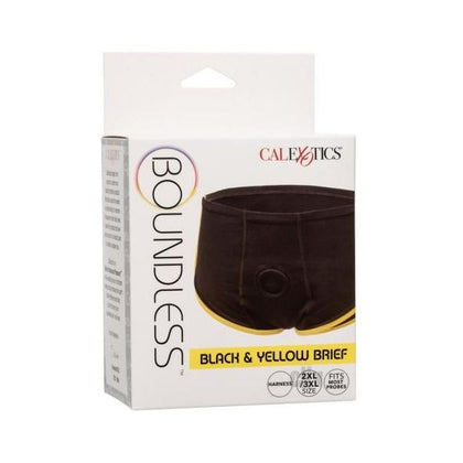 Boundless Boxer Brief - Black/yellow 2xl/3xl