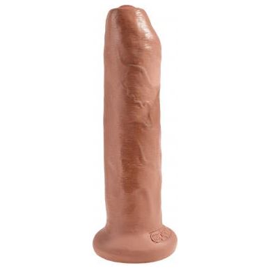 King Cock 7 Uncut Dildo - Tan