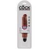 King Cock  7 Vibrating Stiffy - Brown