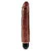 King Cock  10 Vibrating Stiffy - Brown