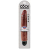 King Cock  10 Vibrating Stiffy - Brown