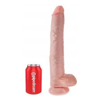 King Cock 14 Cock With Balls - Light