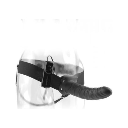 Fetish Fantasy Series 8-Inch Vibrating Hollow Strap-on - Black