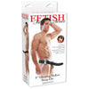 Fetish Fantasy Series 8-Inch Vibrating Hollow Strap-on - Black