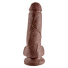 King Cock 8-Inch Cock With Balls - Brown