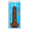 Curve Novelties Thinz 7 Slim Dong w/Balls - Chocolate