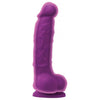 Colours Dual Density 5 Dong w/Balls & Suction Cup - Purple