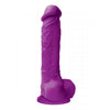 Colours Pleasures 8 Dildo w/Suction Cup - Purple