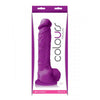 Colours Pleasures 8 Dildo w/Suction Cup - Purple