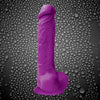 Colours Pleasures 8 Dildo w/Suction Cup - Purple