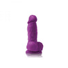 Colours Pleasures 4 Dong w/Balls & Suction Cup - Purple