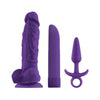 INYA Play Things Set of Plug, Dildo & Vibrator - Purple