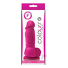 Colours Pleasures 4 Dong w/Balls & Suction Cup - Pink