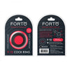 Forto F-12 35mm Liquid Silicone Cock Ring - Black