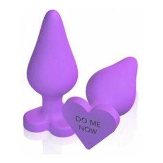 Blush Play With Me Naughty Candy Heart Do Me Now Plug - Purple