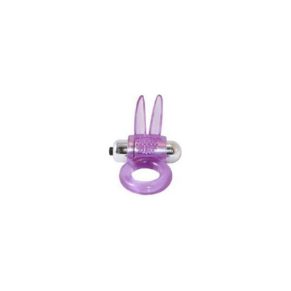 Ribbed Rabbit Vibrating Cockring Purple