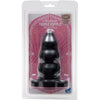 Triple Ripple Butt Plug - Large Black