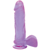 Crystal Jellies 8 Ballsy Cock - Purple