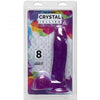 Crystal Jellies 8 Ballsy Cock - Purple