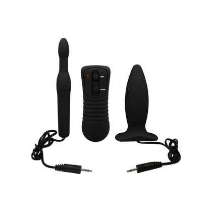 My 1st Anal Explorer Kit Vibrating Butt Plug and Please - Black