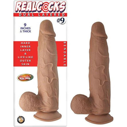 Realcocks Dual Layered #9 9in Thick Brwn