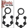 Sinful Anal Beads - Black