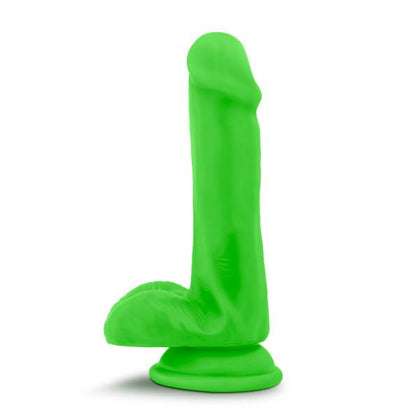 Blush Neo Elite 6 Silicone Dual Density Cock w/Balls - Neon Green