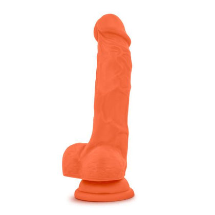 Blush Neo Elite 7.5 Silicone Dual Density Cock w/Balls - Neon Orange