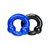 Oxballs Ultraballs Cock Rings - Black/Police Blue Pack of 2