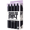 The 9's Make Me Melt Sensual Warm Drip Candles - Jet Black Pack of 4