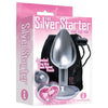 The 9's The Silver Starter Bejeweled Heart Stainless Steel Plug - Pink