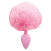 The 9's Cottontails Silicone Bunny Tail Butt Plug - Pink